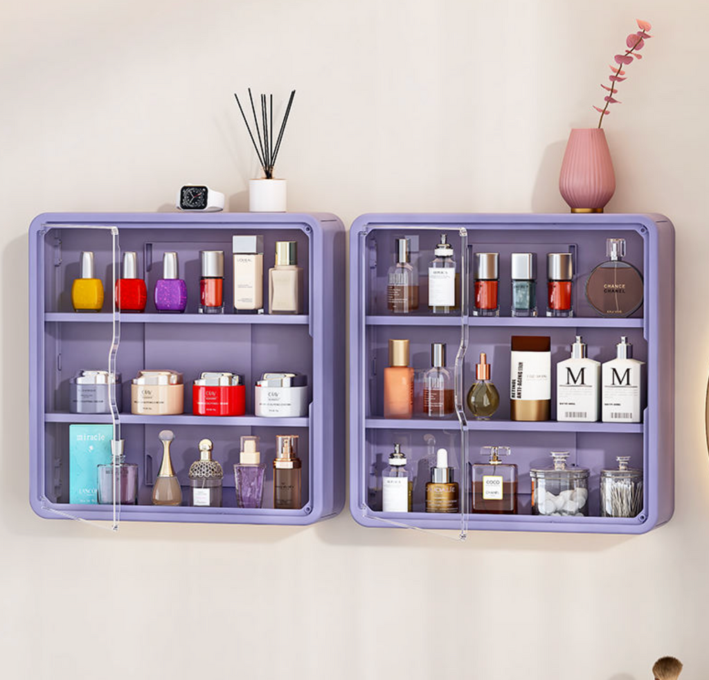Wall-Mounted Cosmetic Organizer