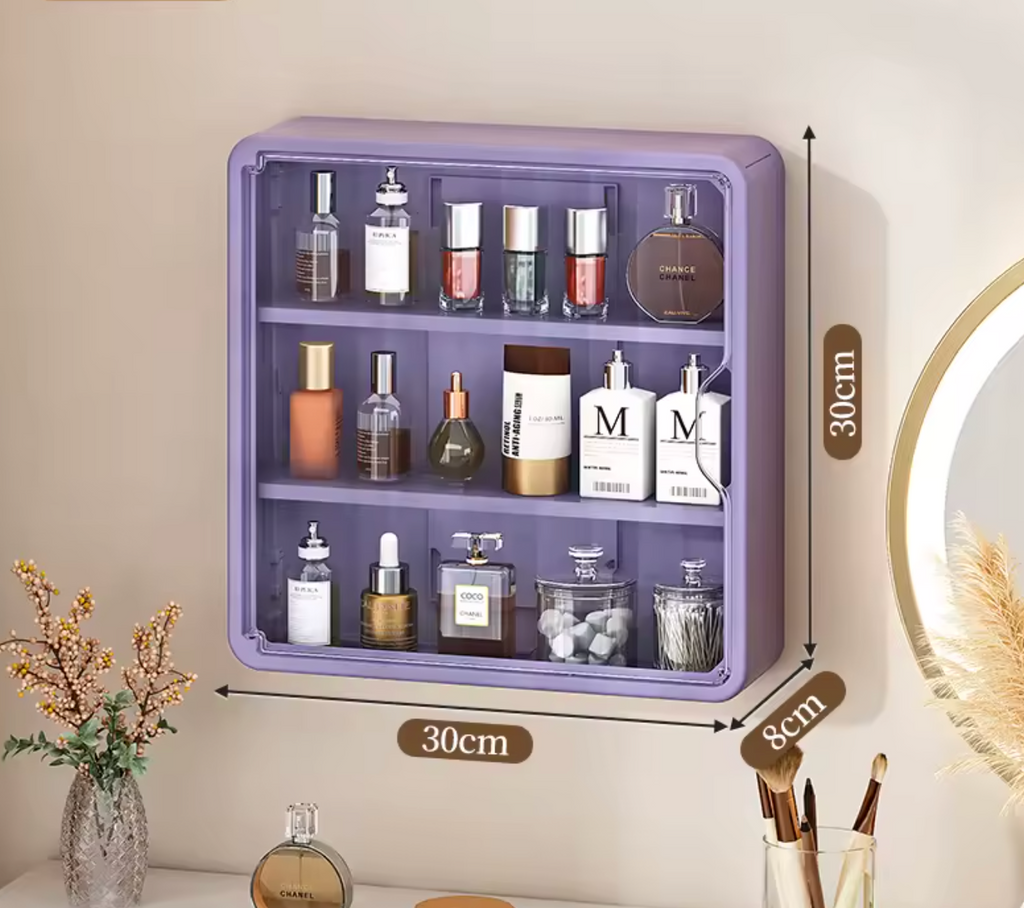 Wall-Mounted Cosmetic Organizer