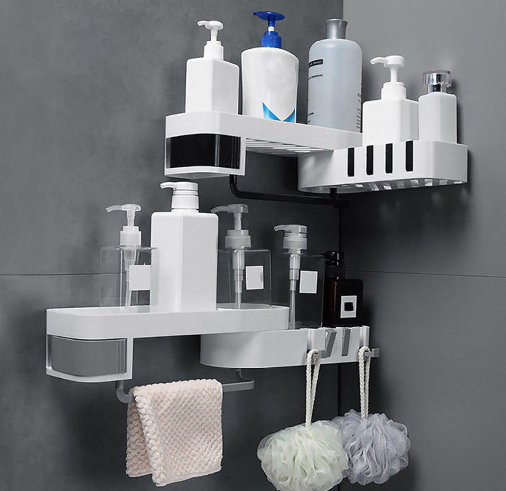 Corner Bathroom Organizer Shelf