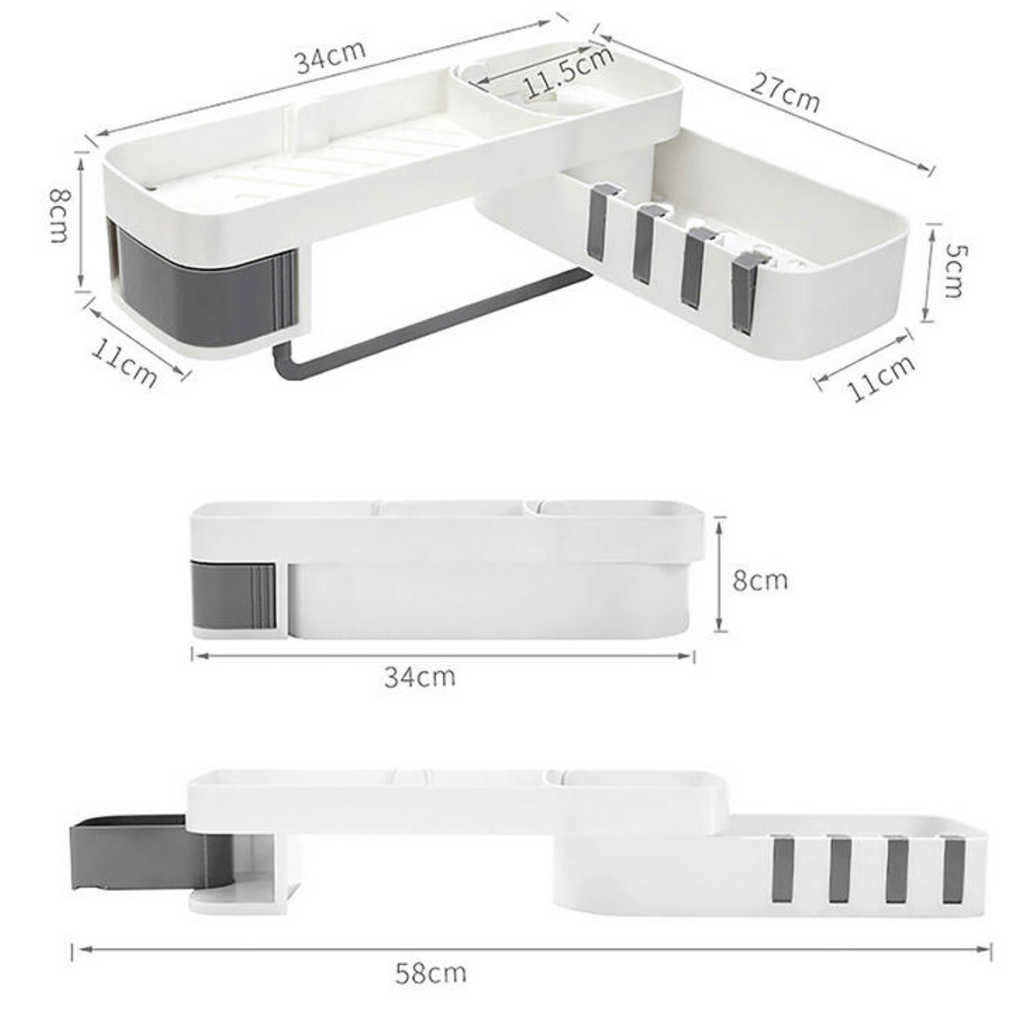 Corner Bathroom Organizer Shelf